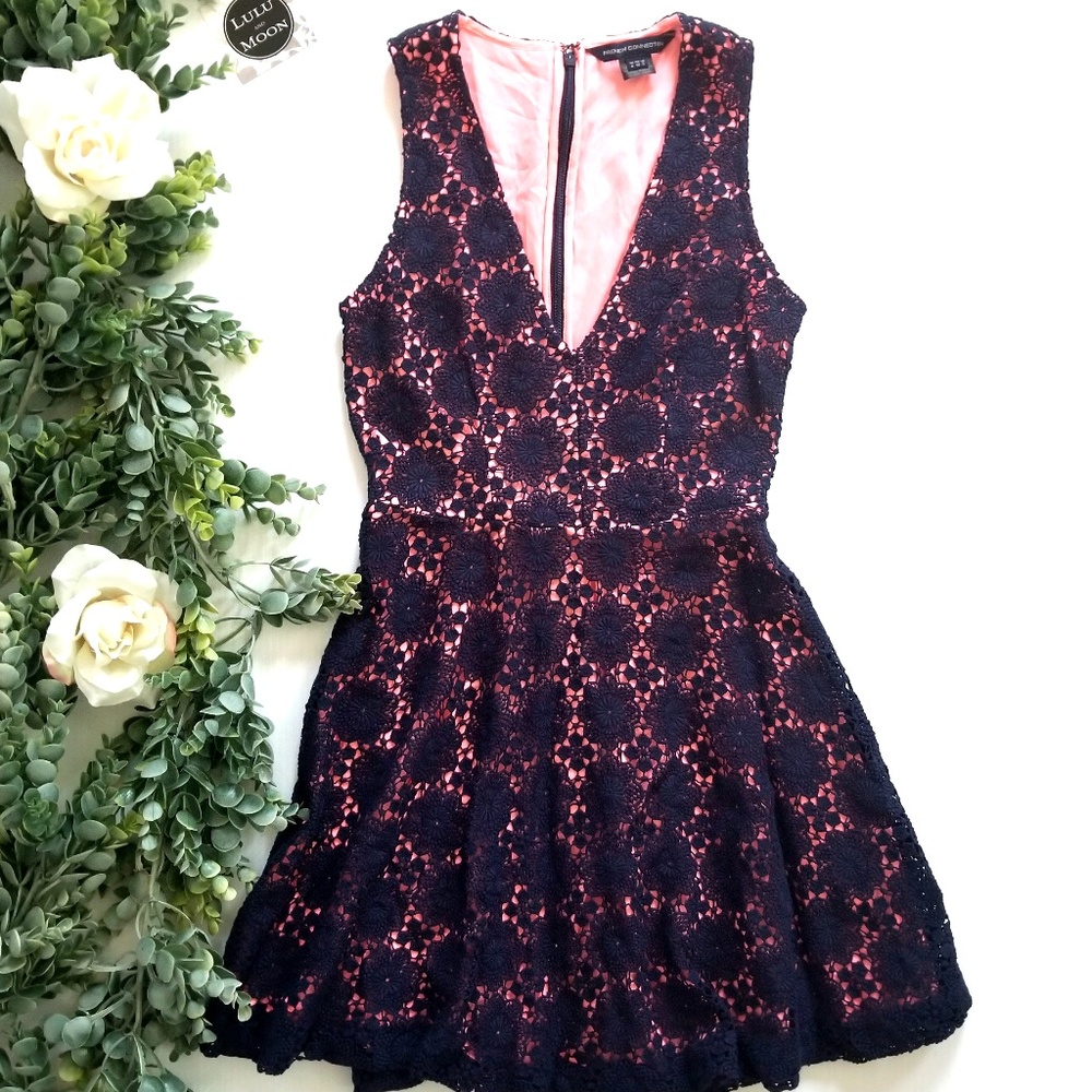 FRENCH CONNECTION crochet sleeveless dress size 0